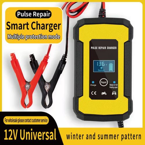 Chargeur de Batterie de Voiture 12V 6A - Intelligent et Automatique